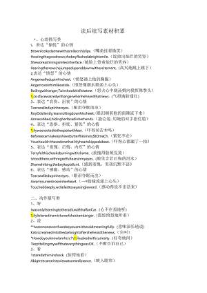 读后续写句型积累.docx