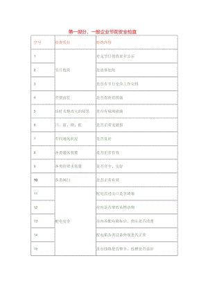 企业及施工现场节前安全检查要点.docx