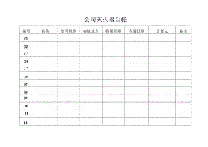 消防器材定期检验台账（公司灭火器管理台帐）.docx