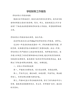 学校财务工作报告.docx