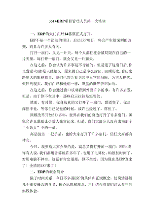 ERP项目管理人员培训.docx
