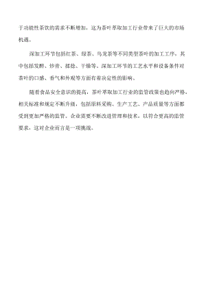 年产xx茶叶萃取项目可行性研究报告.docx