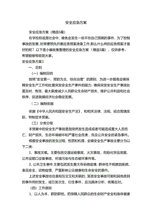 安全应急方案.docx