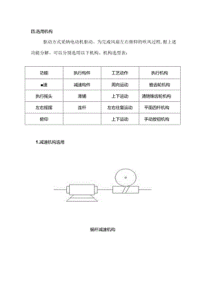 F方案台式电风扇摇头装置设计(打印).docx