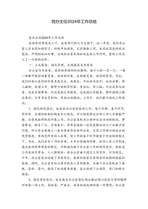 党办主任2024年工作总结.docx