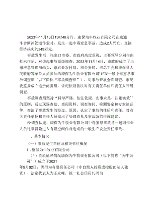 一般中毒窒息事故调查报告（word版）.docx