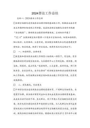 2024普法工作总结.docx