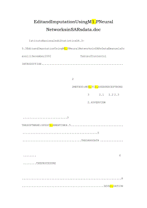 Edit and Imputation Using MLP Neural Networks in SARs data.docx