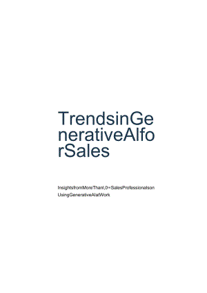 销售人员使用生成式AI趋势报告 Trends in Generative Al for Sales.docx