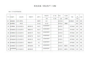 生产设备台帐.docx