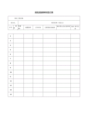 【工程管理】报批报建事务登记表.docx