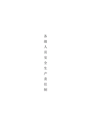 A各部门各级人员安全生产责任制.docx