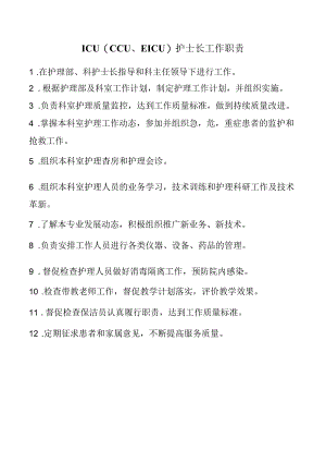 ICU（CCU、EICU）护士长工作职责.docx