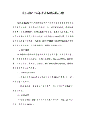 曲沃县2024年清洁取暖实施方案.docx