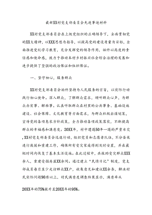 支部委员会先进事迹.docx