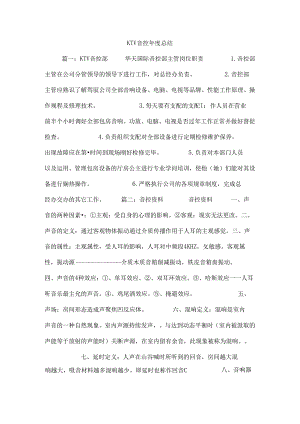 KTV音控年度总结.docx