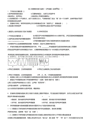 《声现象》经典测试题.docx