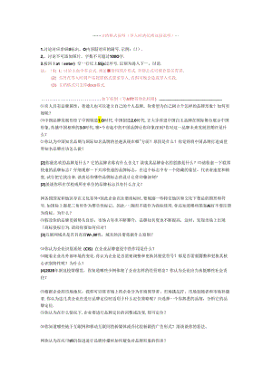 《品牌管理》章讨论题库.docx