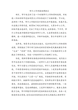审计工作部署强调要求.docx