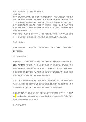 《赢家》《新星秀》栏目策划.docx