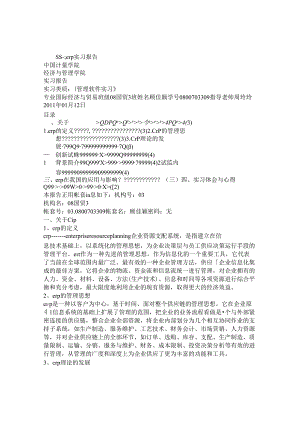 ERP实习报告.docx