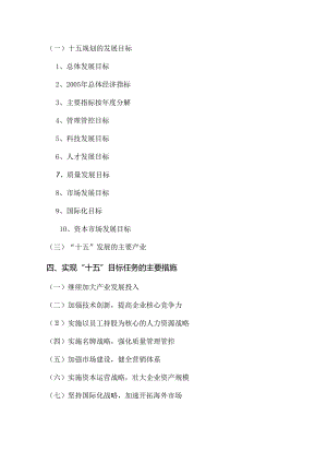 某集团“十五”发展规划.docx