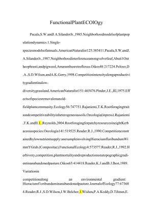 Functional Plant Ecology.docx