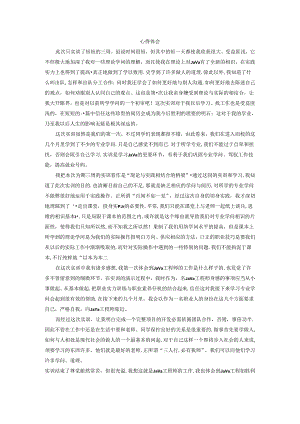 Java实训心得.docx