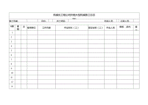 机械化工程公司外租大型机械施工日志.docx