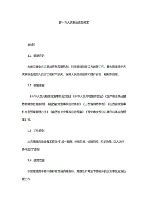 晋中市火灾事故应急预案.docx
