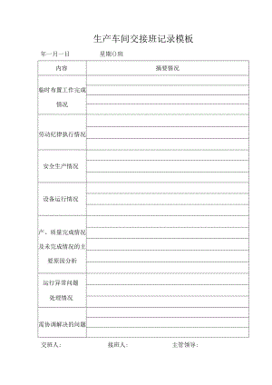 ____生产车间交接班记录模板.docx