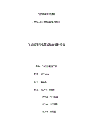 5组-飞机系统课程设计.docx