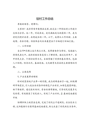 驻村工作总结.docx