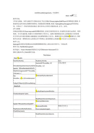 Unit5 It must belong to Carla.(共5课时).docx