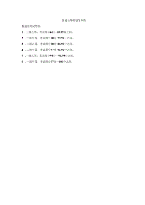 普通话等级划分分数.docx