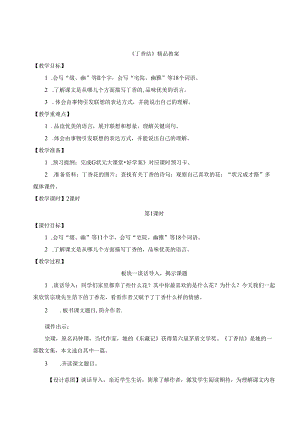 《丁香结》精品教案.docx