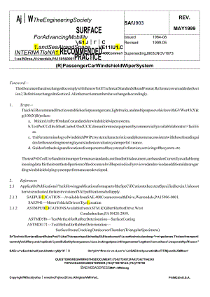 SAE J903_1999乘用车风窗玻璃刮水器系统(英文).docx