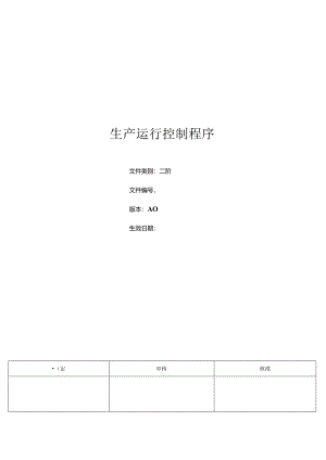 三体系-生产运行控制程序.docx