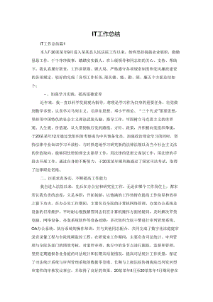 IT工作总结.docx