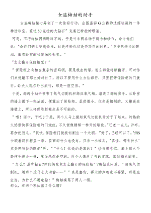 女盗梅姑的助手.docx