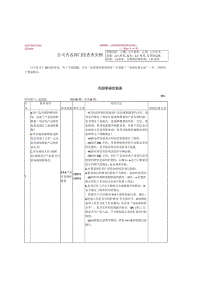 iso9001工厂内审查检表.docx