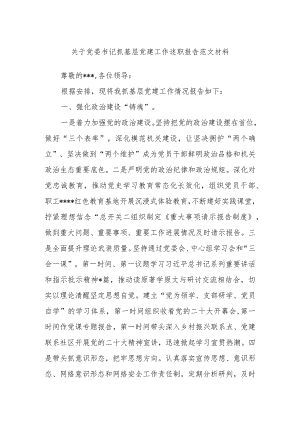 关于党委书记抓基层党建工作述职报告范文材料.docx