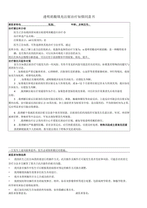 民营医疗美容机构透明质酸填充注射治疗知情同意书.docx