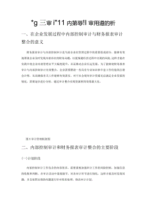财务报表审计和内部控制审计的整合分析.docx