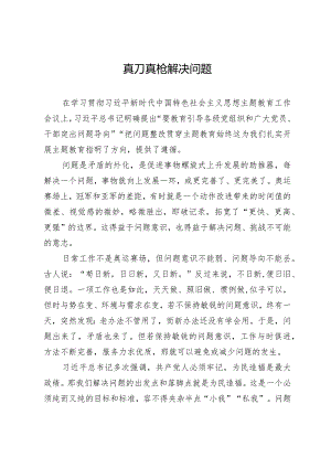 真刀真枪解决问题.docx