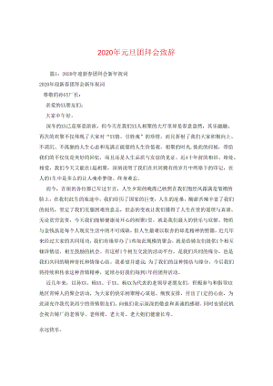 2024年元旦团拜会致辞.docx
