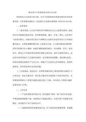 湖北省空气质量持续改善行动方案.docx