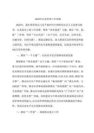 2024年应急管理工作思路.docx