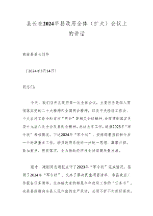 县长在2024年县政府全体（扩大）会议上的讲话.docx