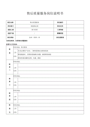 售后服务岗位职责.docx